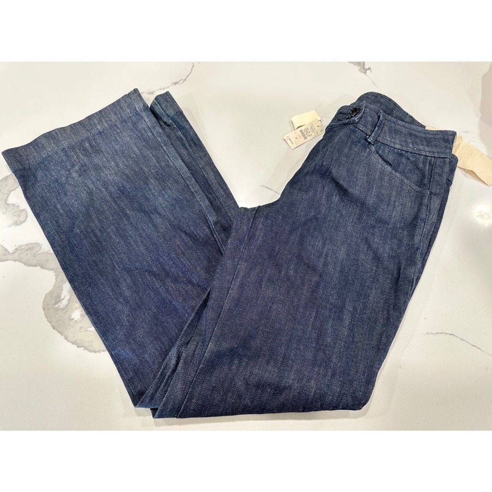 Talbots Signature Bootcut Jeans Womens 8P Dark Wash Denim Trouser 8 Petite